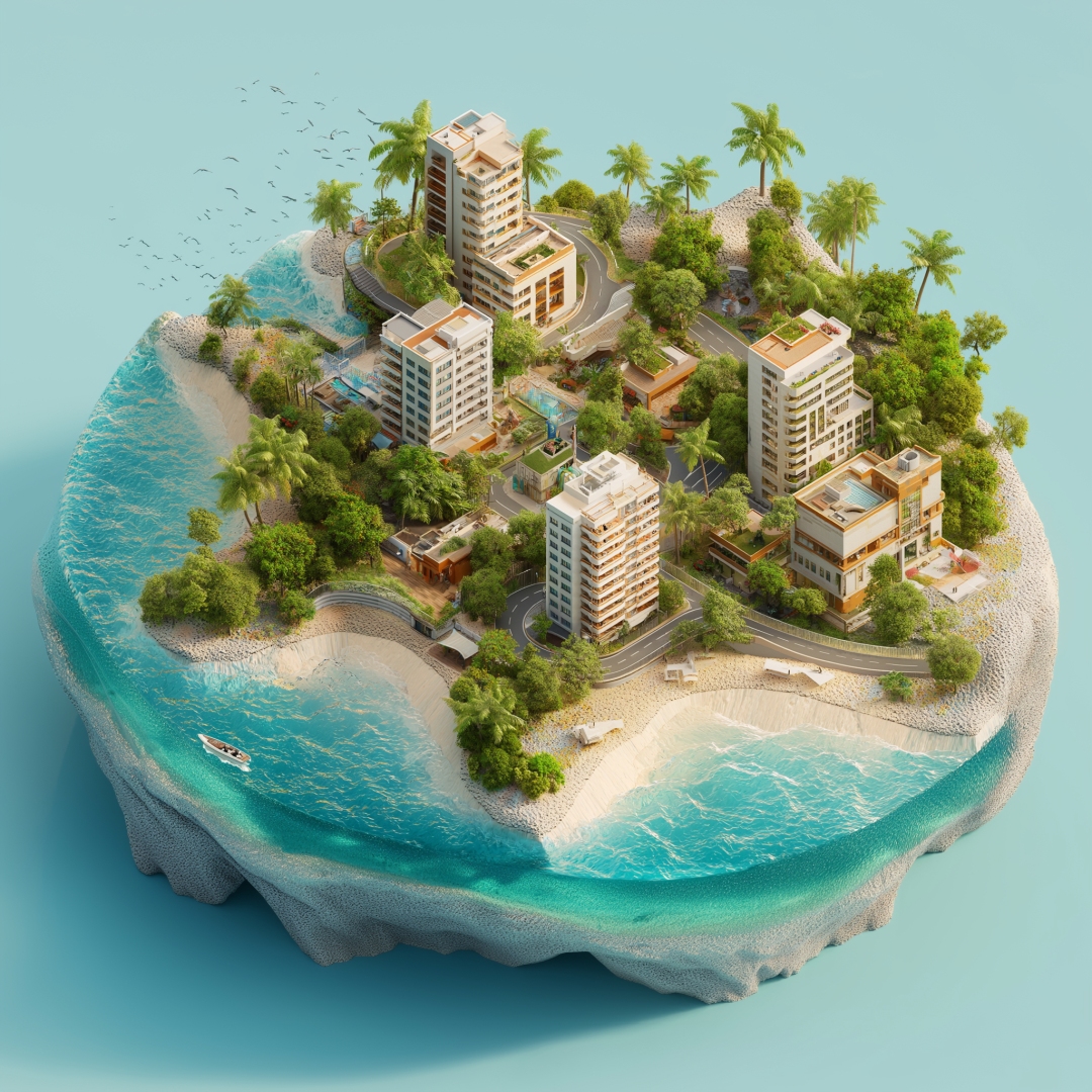 Depiction of a resilient destination